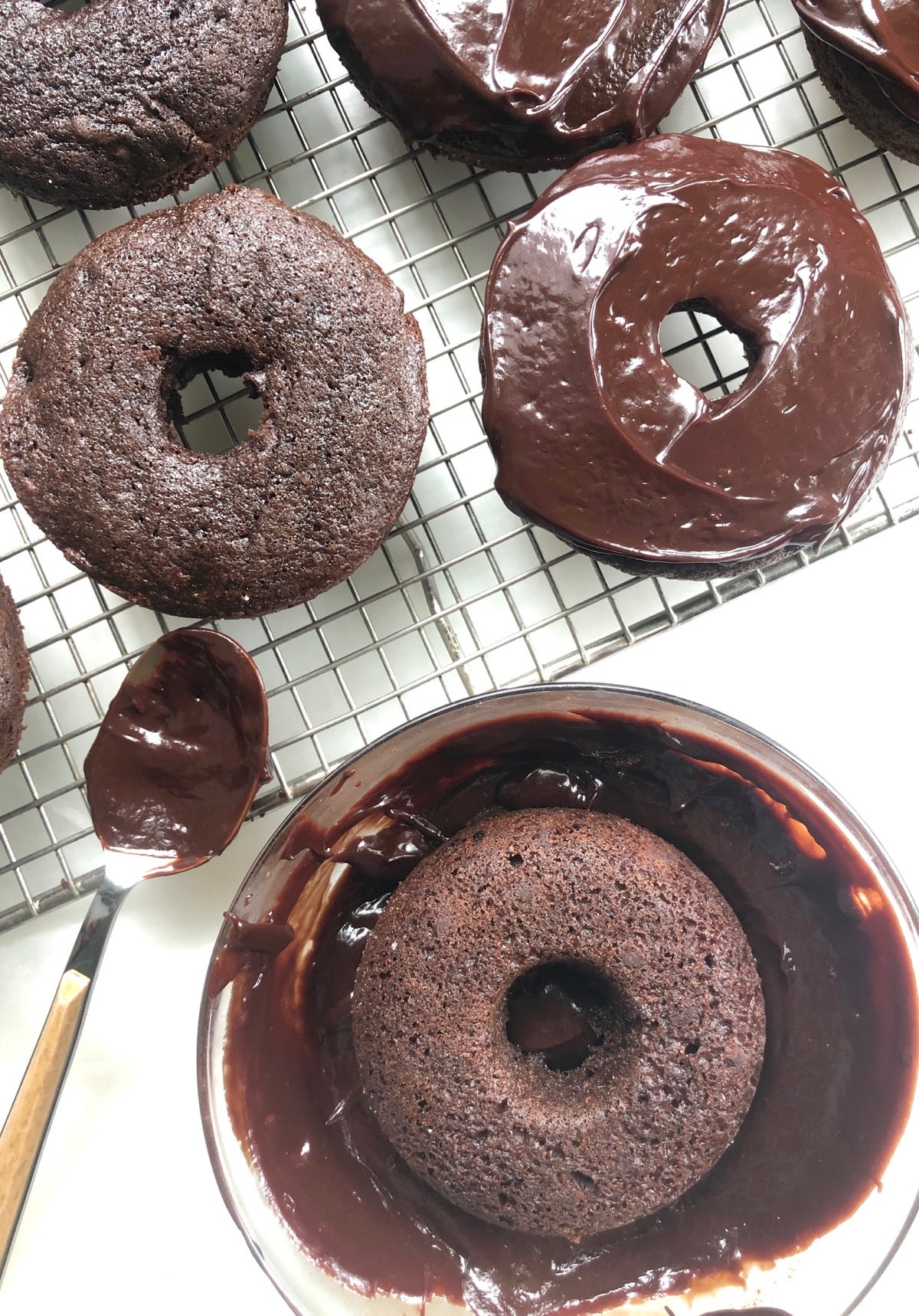 Chocolate Fudge Cake Doughnuts King Arthur Baking